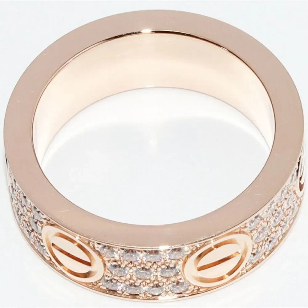 Cartier K18PG Love Ring Ring B40876 Size 11